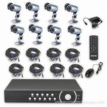 8-channel DVR Kit, H.264 Compression, SOC Single Chip, High Stability